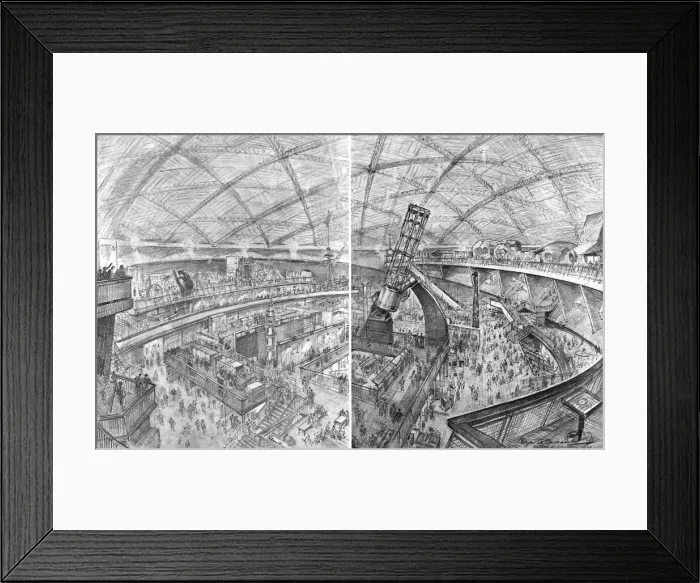 Framed Print : Inside the Dome of Discovery, Festival of Britain, London