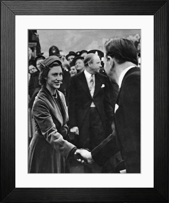 Framed Print : Royal visit to Festival of Britain, South Bank, London Framed Print : Royal visit to Festival of Britain, South Bank, London