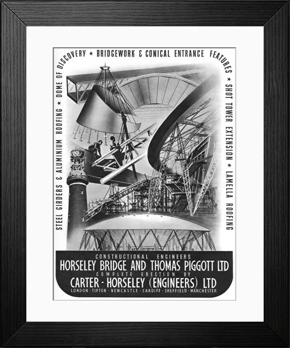 Framed Print : Advert for Festival of Britain constructional engineers Framed Print : Advert for Festival of Britain constructional engineers