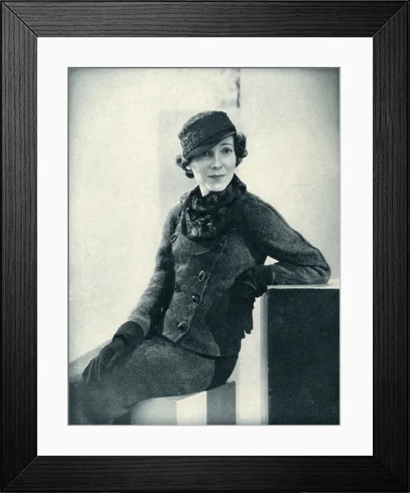 Framed Print : Lady Charles Cavendish (Adele Astaire) in Schiaparelli Framed Print : Lady Charles Cavendish (Adele Astaire) in Schiaparelli