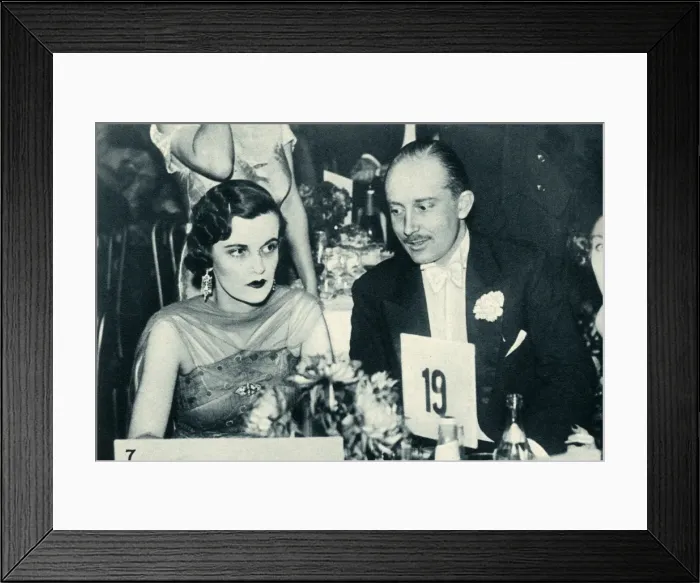 Framed Print : Mrs Charles Sweeny with Mr Eustace Storey Framed Print : Mrs Charles Sweeny with Mr Eustace Storey