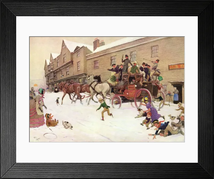 Framed Print : In the Days of Dickens by Cecil Aldin