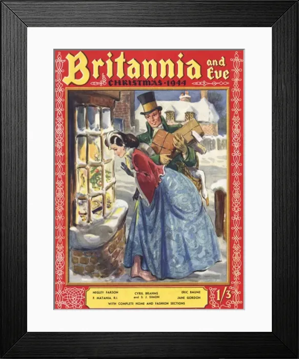 Framed Print : Britannia and Eve front cover Christmas 1944 Framed Print : Britannia and Eve front cover Christmas 1944