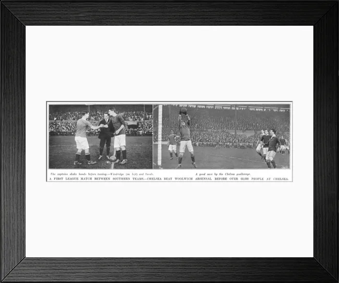 Framed Print : Chelsea F. C. v Woolwich Arsenal 1907