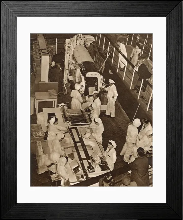 Framed Print : Biscuit manufacturing display, Festival of Britain, London Framed Print : Biscuit manufacturing display, Festival of Britain, London