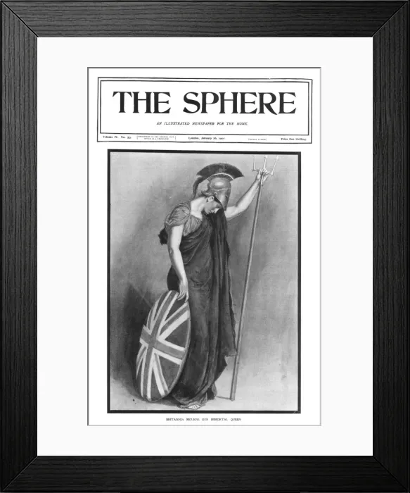 Framed Print : Britannia mourns the death of Queen Victoria Framed Print : Britannia mourns the death of Queen Victoria
