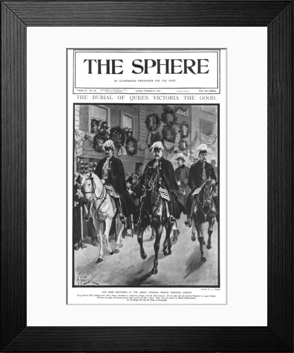 Framed Print : Funeral of Queen Victoria Framed Print : Funeral of Queen Victoria