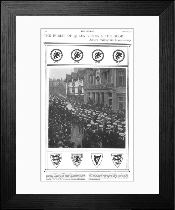 Framed Print : Funeral of Queen Victoria Framed Print : Funeral of Queen Victoria