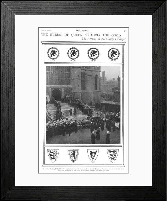 Framed Print : Funeral of Queen Victoria Framed Print : Funeral of Queen Victoria