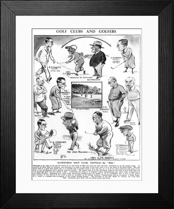 Framed Print : Aldeburgh Golf Club
