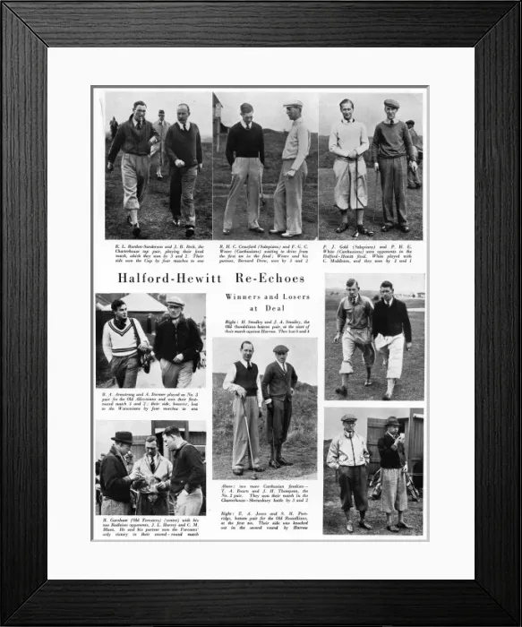 Framed Print : Halford-Hewitt golfing championship at Deal Framed Print : Halford-Hewitt golfing championship at Deal