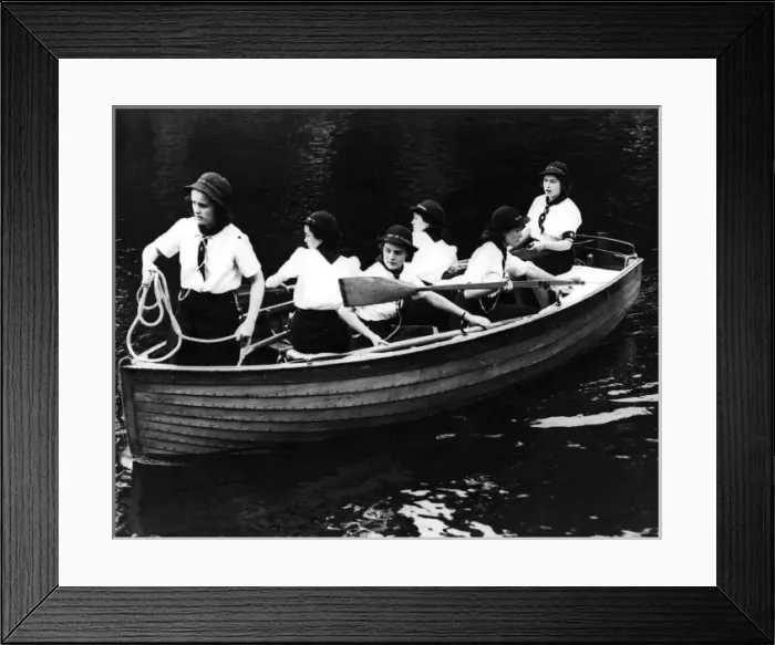 Framed Print : Princess Elizabeth at a Girl Guide camp Framed Print : Princess Elizabeth at a Girl Guide camp