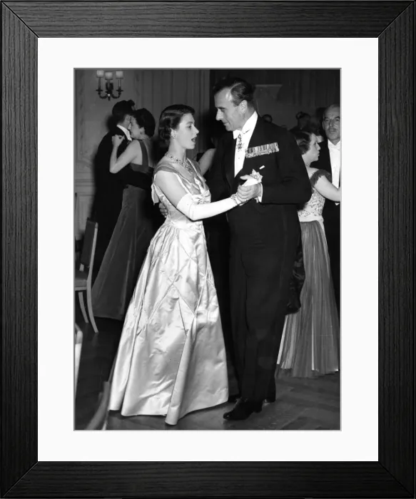 Framed Print : Princess Elizabeth dancing with Lord Mountbatten Framed Print : Princess Elizabeth dancing with Lord Mountbatten