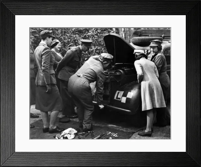 Framed Print : Princess Elizabeth as an ATS officer