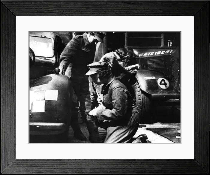 Framed Print : Princess Elizabeth training as an ATS officer