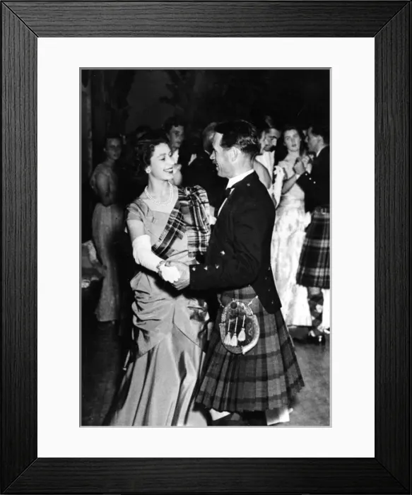 Framed Print : Princess Elizabeth dancing at the Boyne Ball, 1949 Framed Print : Princess Elizabeth dancing at the Boyne Ball, 1949