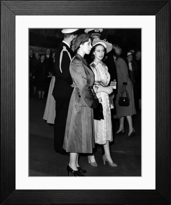 Framed Print : Princesses Elizabeth and Margaret, 1951