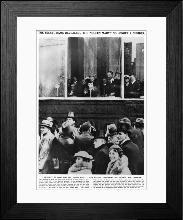 Framed Print : Launch of RMS Queen Mary Framed Print : Launch of RMS Queen Mary