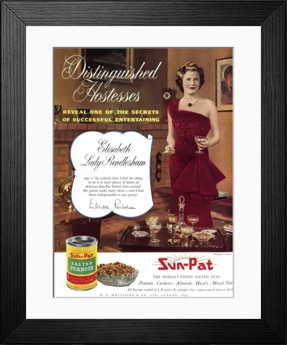 Framed Print : Sun-Pat Peanuts advertisement Framed Print : Sun-Pat Peanuts advertisement