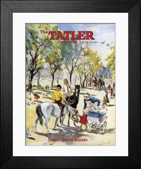 Framed Print : Tatler front cover - Early Spring Number 1954 Framed Print : Tatler front cover - Early Spring Number 1954