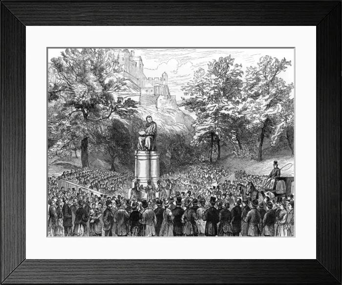 Framed Print : Unveiling the statue of Sir James Simpson in Edinburgh Framed Print : Unveiling the statue of Sir James Simpson in Edinburgh