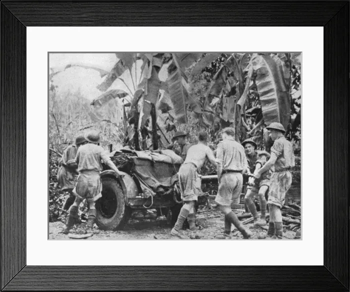 Framed Print : British artillery in Malaya Framed Print : British artillery in Malaya