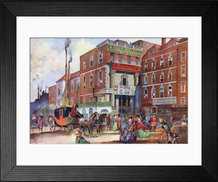 Framed Print : Exeter Change by Charles Robinson