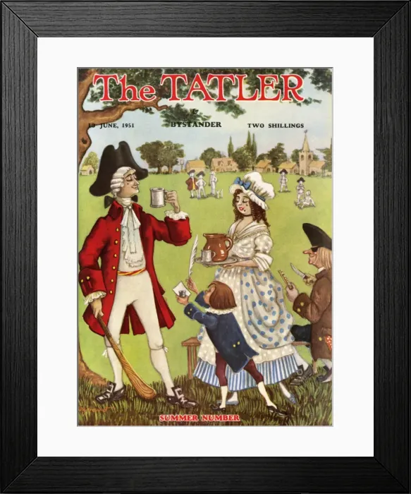 Framed Print : The Tatler Summer Number front cover 1951