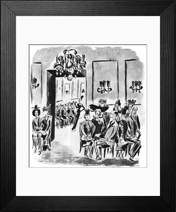 Framed Print : In the salon of Captain Molyneux Framed Print : In the salon of Captain Molyneux
