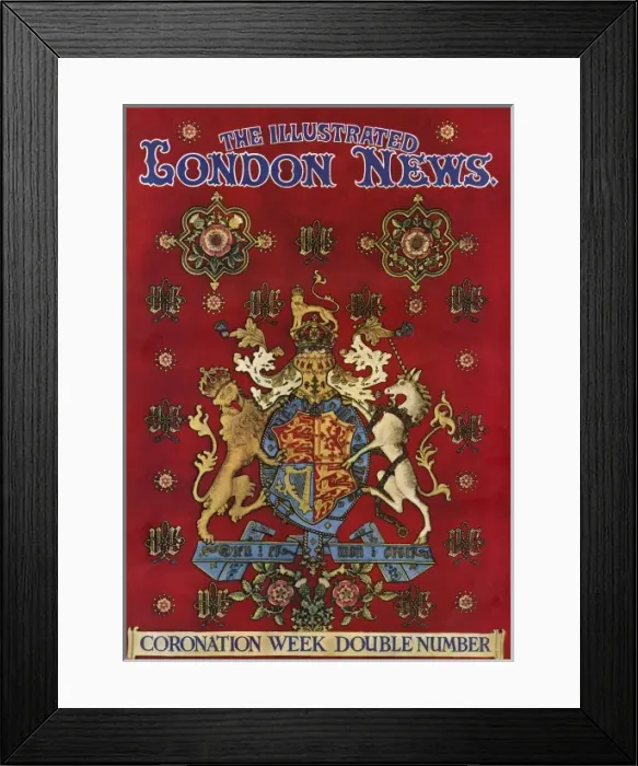Framed Print : Illustrated London News Coronation front cover, 1953 Framed Print : Illustrated London News Coronation front cover, 1953