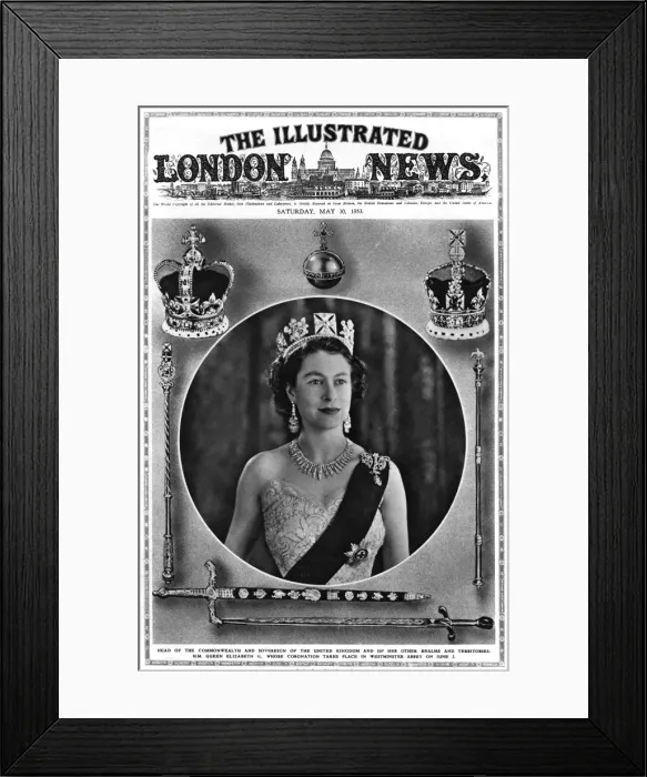 Framed Print : Coronation 1953, Illustrated London News front cover