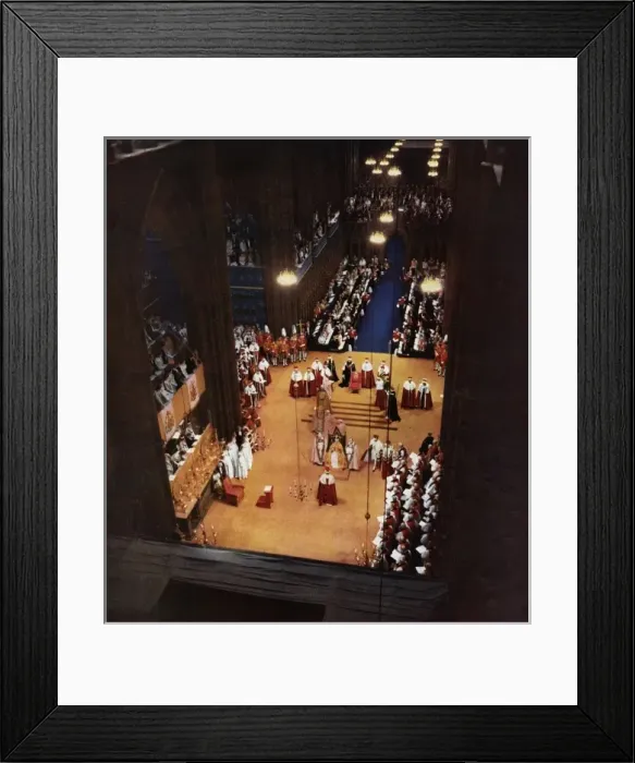 Framed Print : Coronation of Queen Elizabeth II, 1953