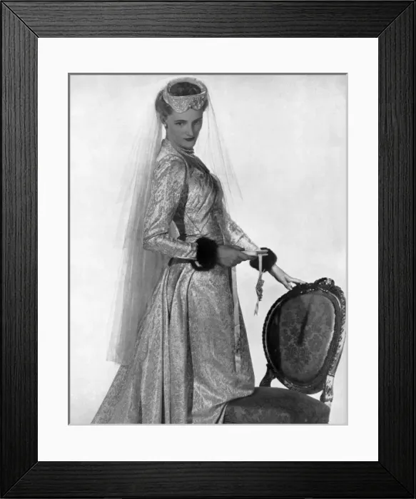 Framed Print : Mercia wedding dress, 1953 Framed Print : Mercia wedding dress, 1953