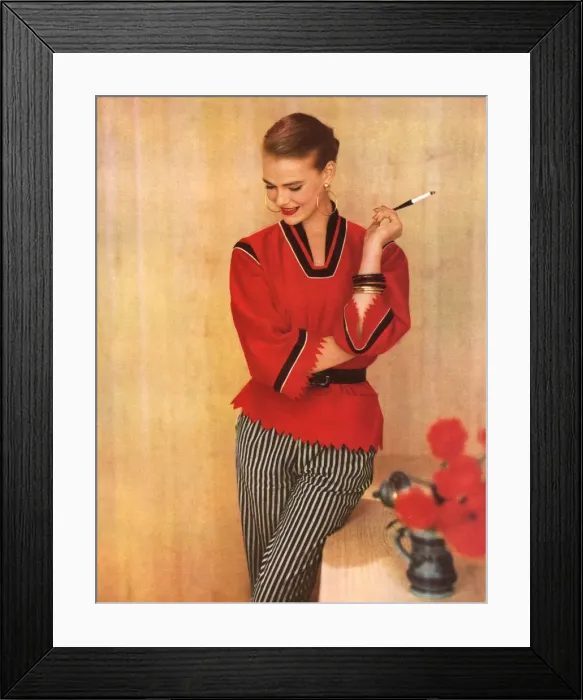 Framed Print : Apres ski fashion 1953 Framed Print : Apres ski fashion 1953