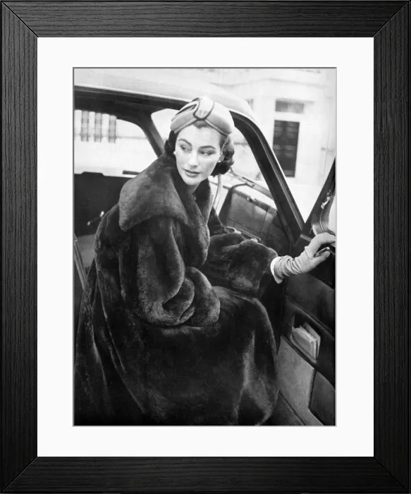 Framed Print : Molho nutria coat, 1953 Framed Print : Molho nutria coat, 1953