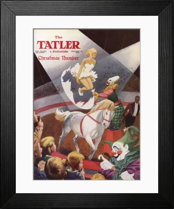 Framed Print : The Tatler Christmas Number front cover, 1953