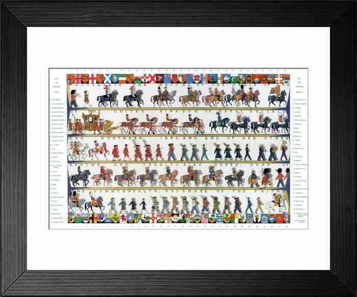 Framed Print : Coronation Procession, 1953 Framed Print : Coronation Procession, 1953