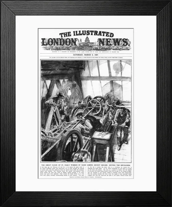 Framed Print : Great Clock of St Pauls Cathedral Framed Print : Great Clock of St Pauls Cathedral