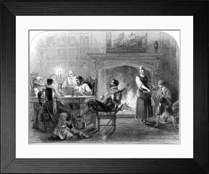 Framed Print : Music in the Elizabethan home Framed Print : Music in the Elizabethan home