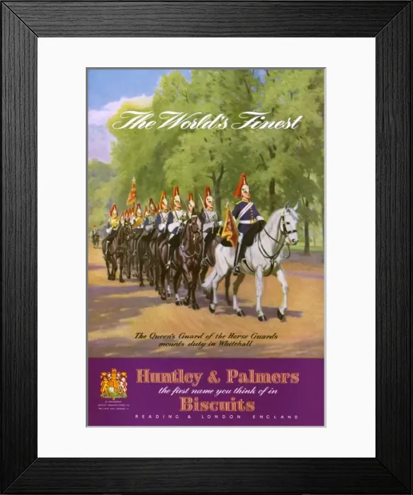 Framed Print : Huntley & Palmers advertisement, Coronation 1953