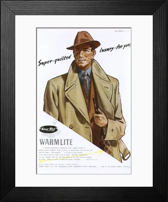Framed Print : Warmlite advertisement