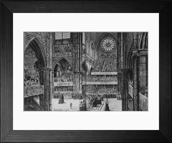 Framed Print : The Homage to the Queen, Coronation 1953 Framed Print : The Homage to the Queen, Coronation 1953