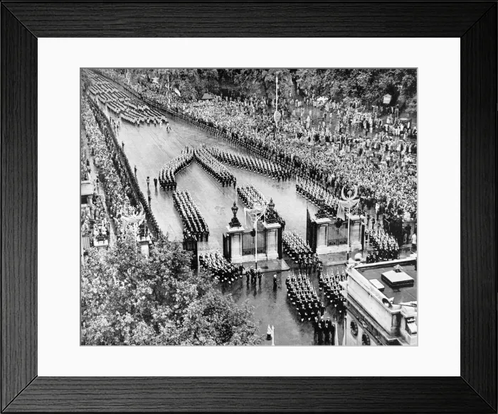 Framed Print : Royal Navy parade, Coronation day, 1953 Framed Print : Royal Navy parade, Coronation day, 1953