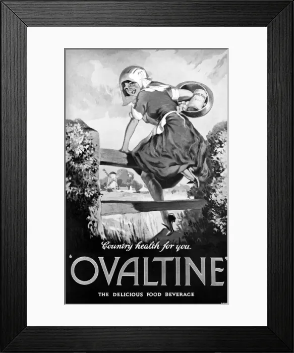 Framed Print : Ovaltine advertisement Framed Print : Ovaltine advertisement