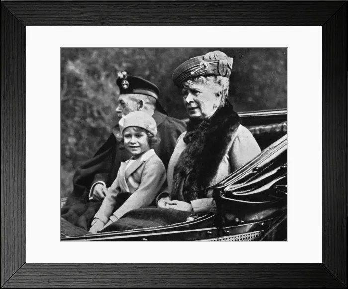 Framed Print : Princess Elizabeth goes to church