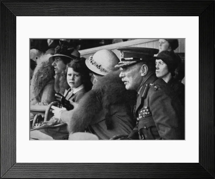 Framed Print : Princess Elizabeth at the Aldershot Tattoo Framed Print : Princess Elizabeth at the Aldershot Tattoo
