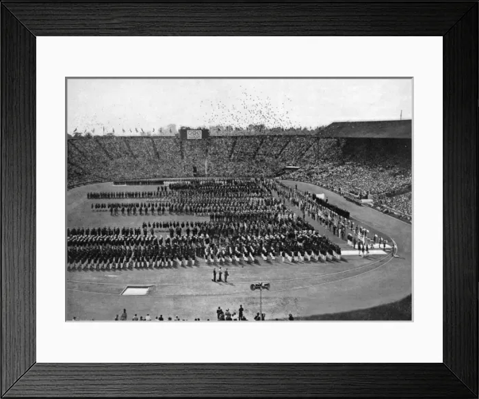 Framed Print : Release of pigeons, Olympic opening ceremony, 1948 Framed Print : Release of pigeons, Olympic opening ceremony, 1948