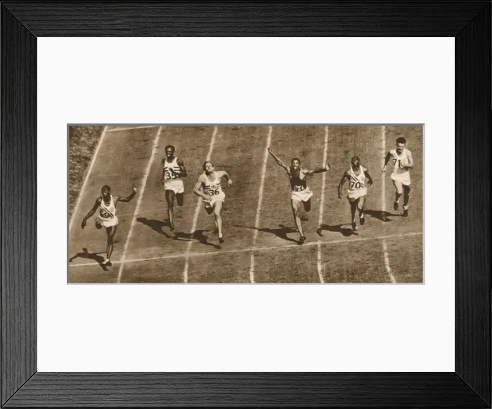 Framed Print : The final of the 100 Metres, 1948 London Olympics