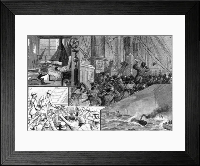 Framed Print : The Great Eastern scrapped: the auction, 1888 Framed Print : The Great Eastern scrapped: the auction, 1888