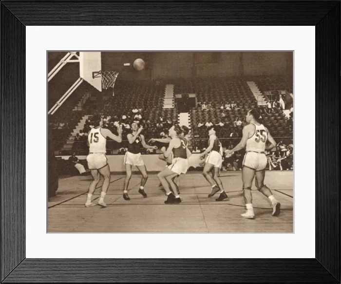 Framed Print : Basketball at the 1948 London Olympics Framed Print : Basketball at the 1948 London Olympics